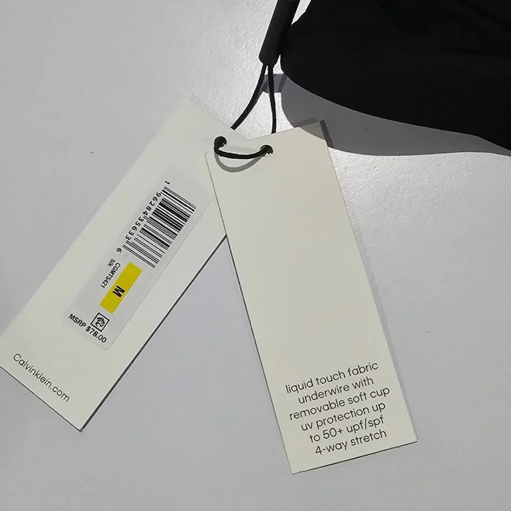 Calvin Klein Twisted Solid Bikini Top - Picture 7 of 8